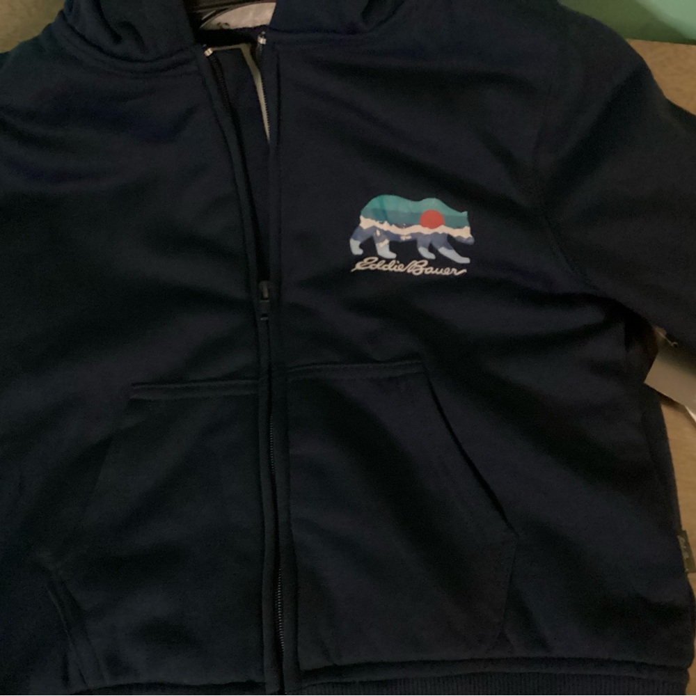Eddie Bauer Kids Zip Up Hoodie Size 10 NWT - Picture 3 of 9